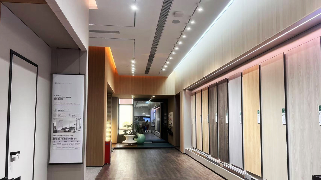 佛山鷹牌陶瓷展廳室內(nèi)照明